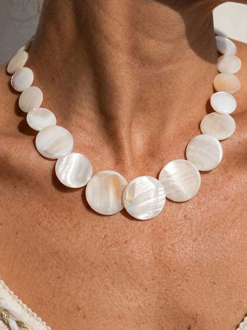 1pc Bohemian Style Summer Beach Shell Necklace, Jewelry For Women,